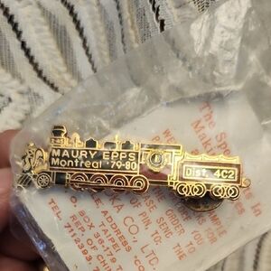 Lions Club Maury Epps Montreal 79-80 4C4 Train Souvenir Trading Pin New Vintage